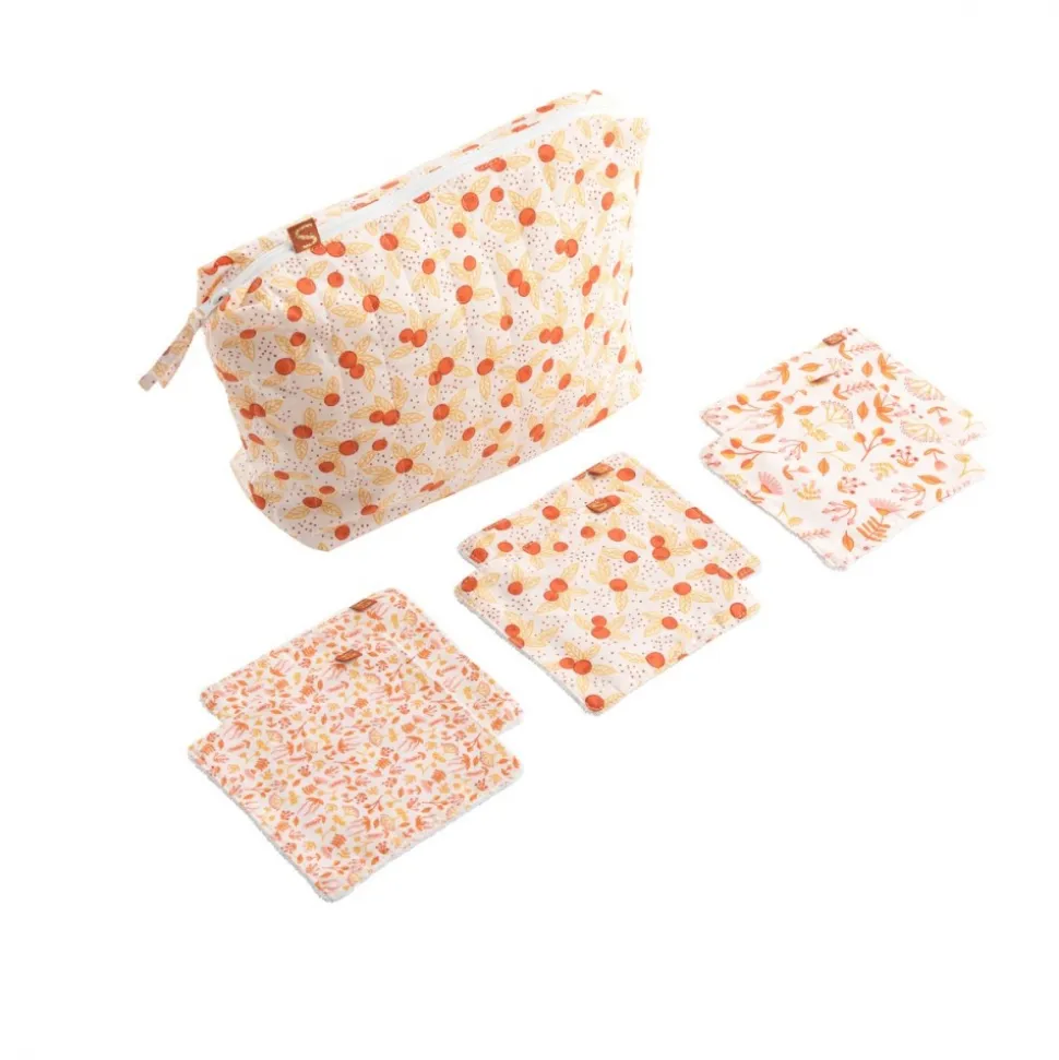 Trousse de toilette bébé plus carrés coton esmée