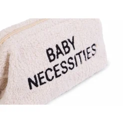 Trousse de toilette bébé teddy écru