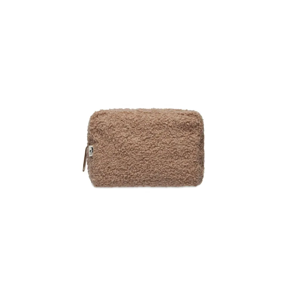 Trousse de toilette bouclette biscuit