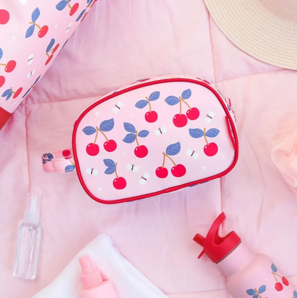 Trousse de toilette enfant cerises