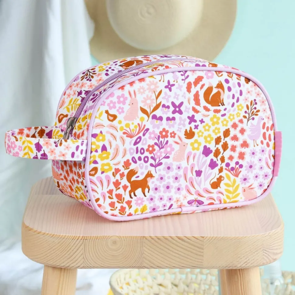 Trousse de toilette enfant fleurs du jardin