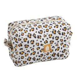Trousse de toilette léopard blanc