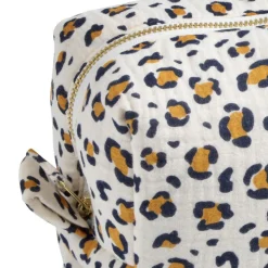Trousse de toilette léopard blanc