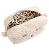 Trousse de toilette léopard velours
