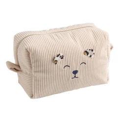 Trousse de toilette léopard velours