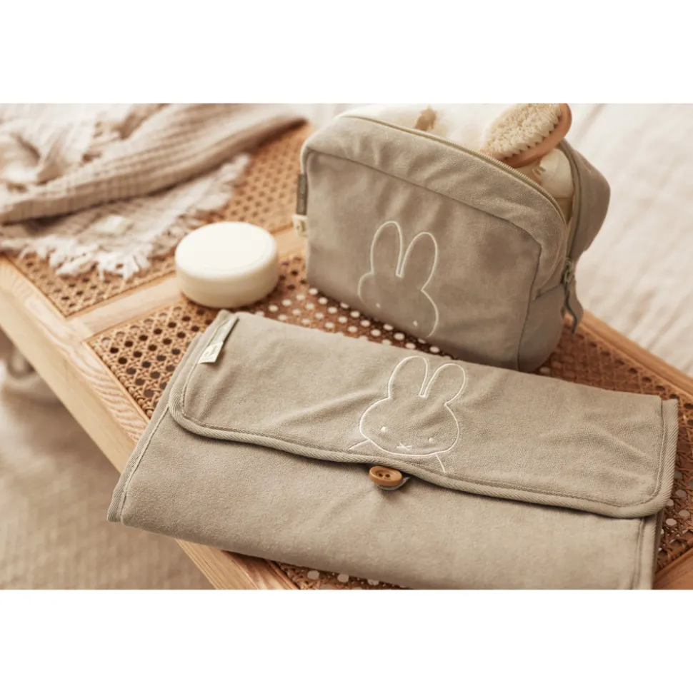 Trousse de toilette éponge miffy olive