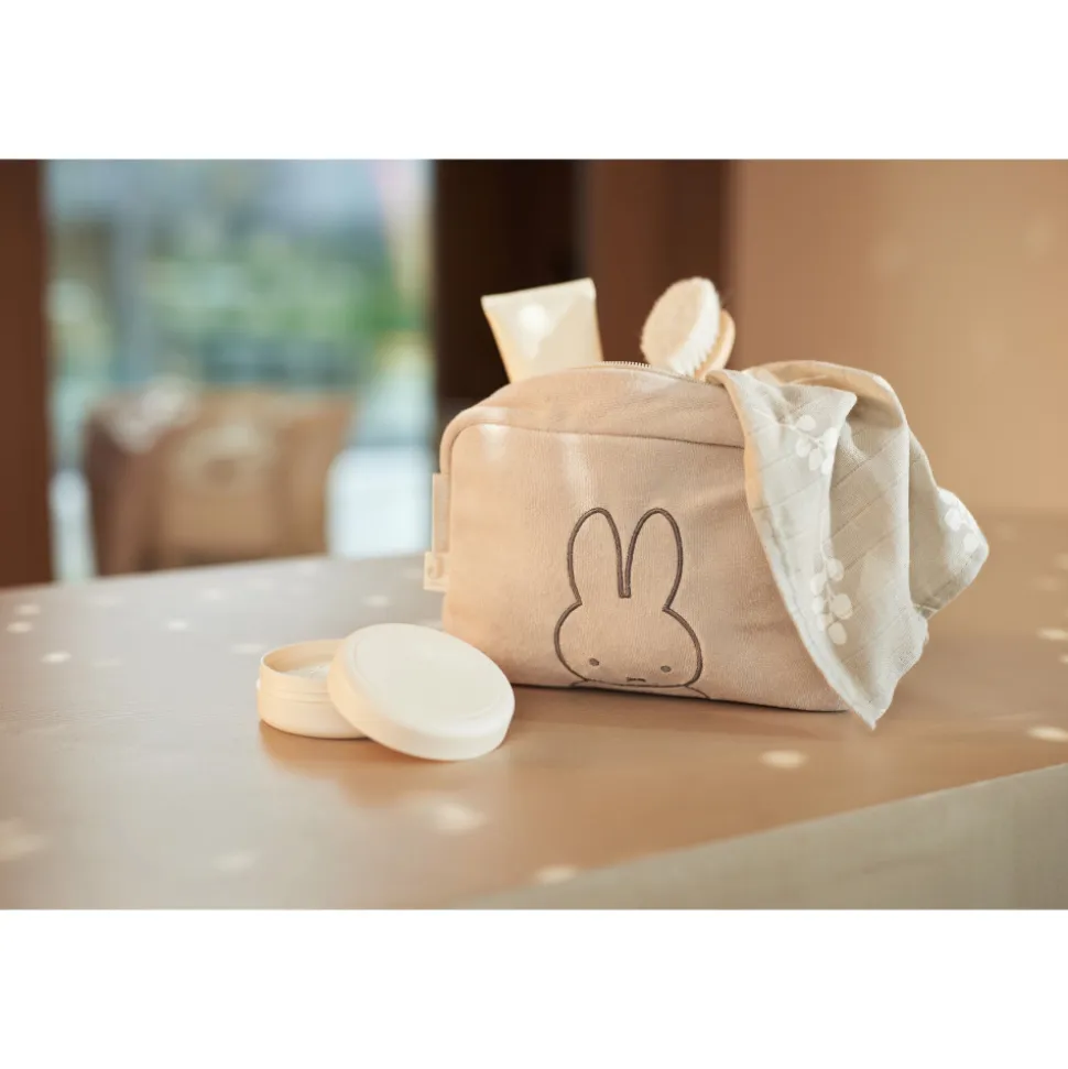 Trousse de toilette éponge miffy nougat
