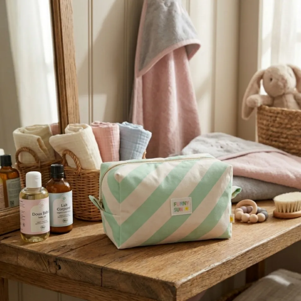 Trousse de toilette vert