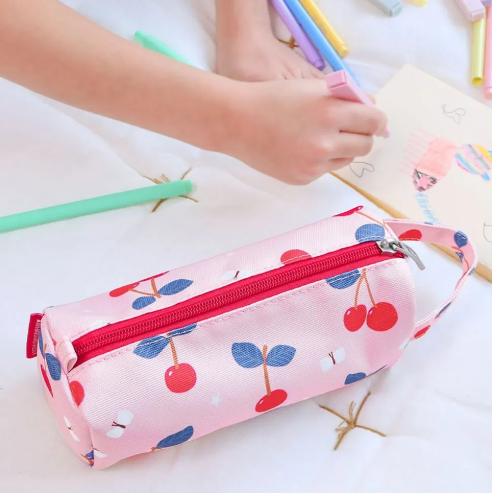 Trousse scolaire cerises