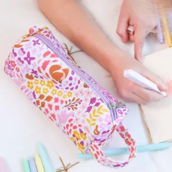 Trousse scolaire fleurs du jardin