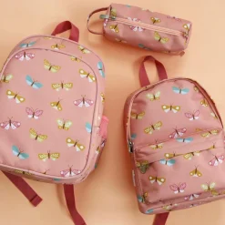 Trousse scolaire papillons