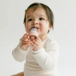 Tétine grignoteuse bébé silicone blush