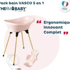 Vaignoire vasco 5 en 1 - rose poudré