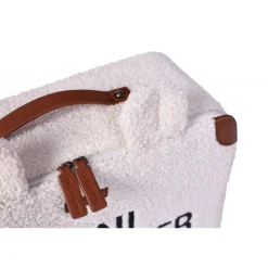 Valise enfant mini traveller teddy écru