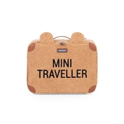 Valise enfant mini traveller kids suitcase teddy brun