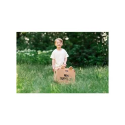Valise enfant mini traveller kids suitcase teddy brun
