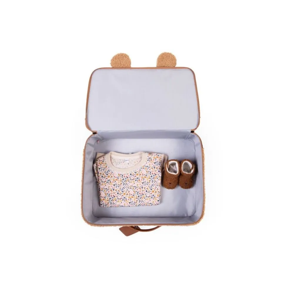 Valise enfant mini traveller kids suitcase teddy brun