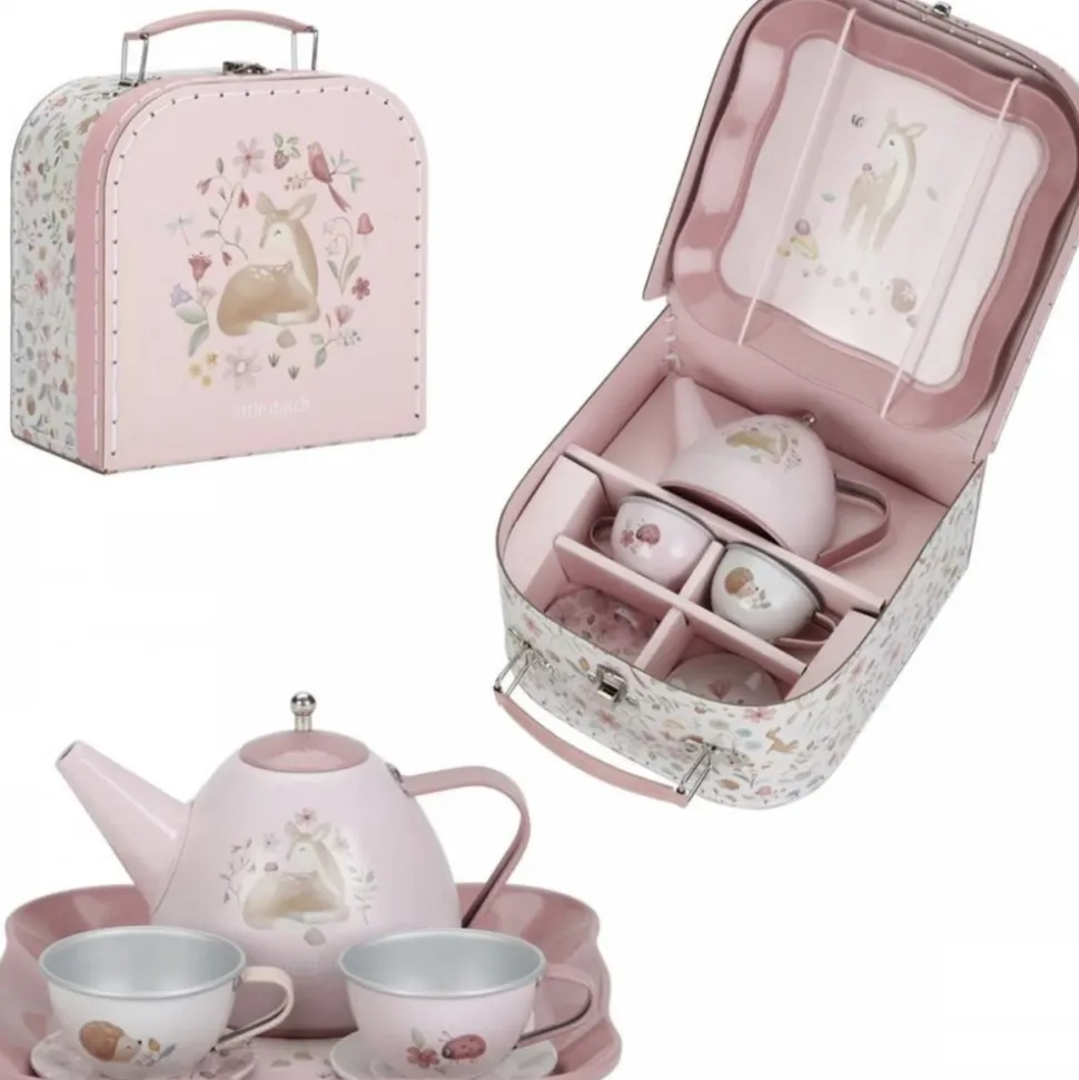 Valise service à thé - fairy garden