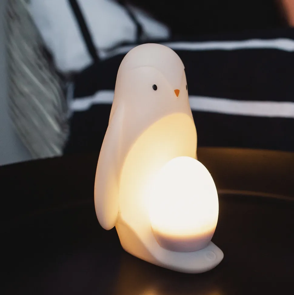 Veilleuse bébé grobrite pingouin 2-en-1 nomade