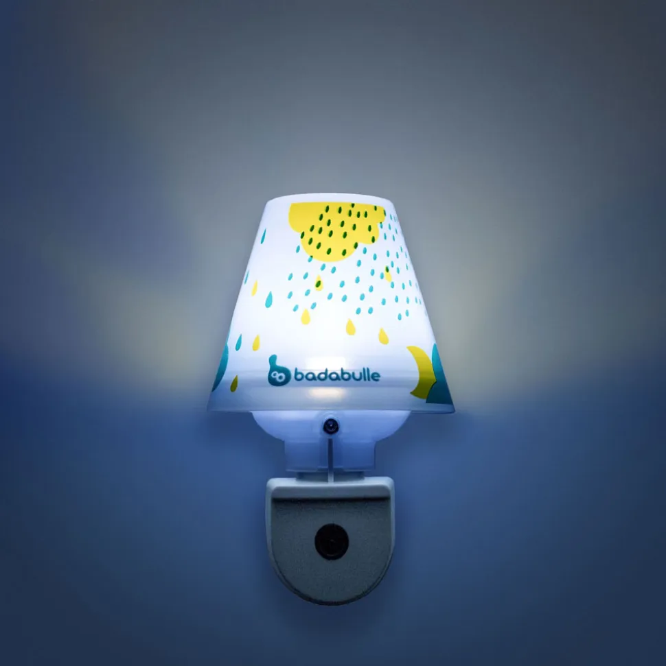 Veilleuse bébé murale gouttes bleues