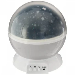Veilleuse bébé projection plafond grise