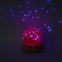 Veilleuse bébé projection plafond pieuvre twnkles to go rose