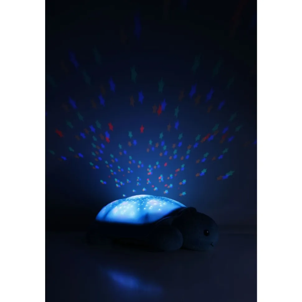 Veilleuse bébé projection plafond musicale tortue twinkling twilight aqua