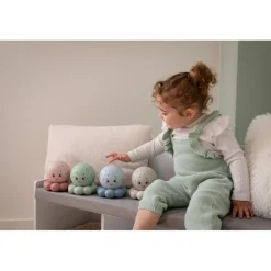 Veilleuse bébé projection plafond pieuvre twinkles to go rose pastel