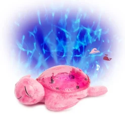 Veilleuse bébé projection plafond musicale tortue tranquille pink