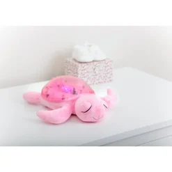 Veilleuse bébé projection plafond musicale tortue tranquille pink
