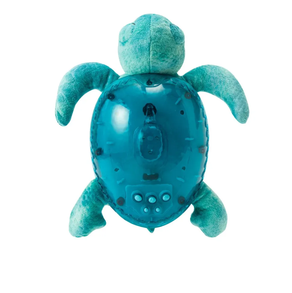 Veilleuse bébé projection plafond musicale tortue tranquille aqua - rechargeable