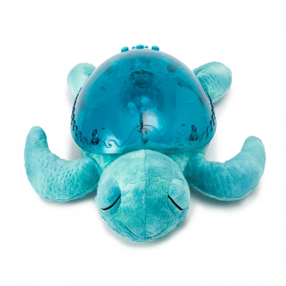 Veilleuse bébé projection plafond musicale tortue tranquille aqua - rechargeable
