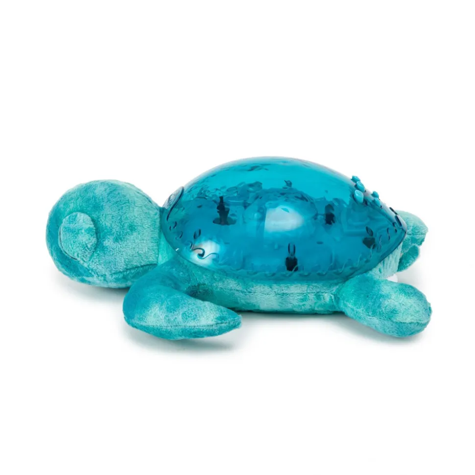 Veilleuse bébé projection plafond musicale tortue tranquille aqua - rechargeable