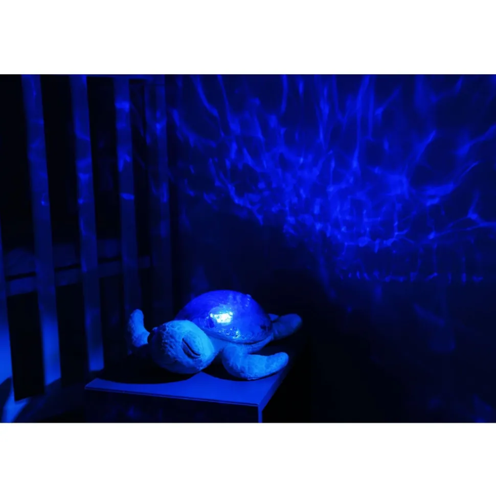 Veilleuse bébé projection plafond musicale tortue tranquille verte - rechargeable