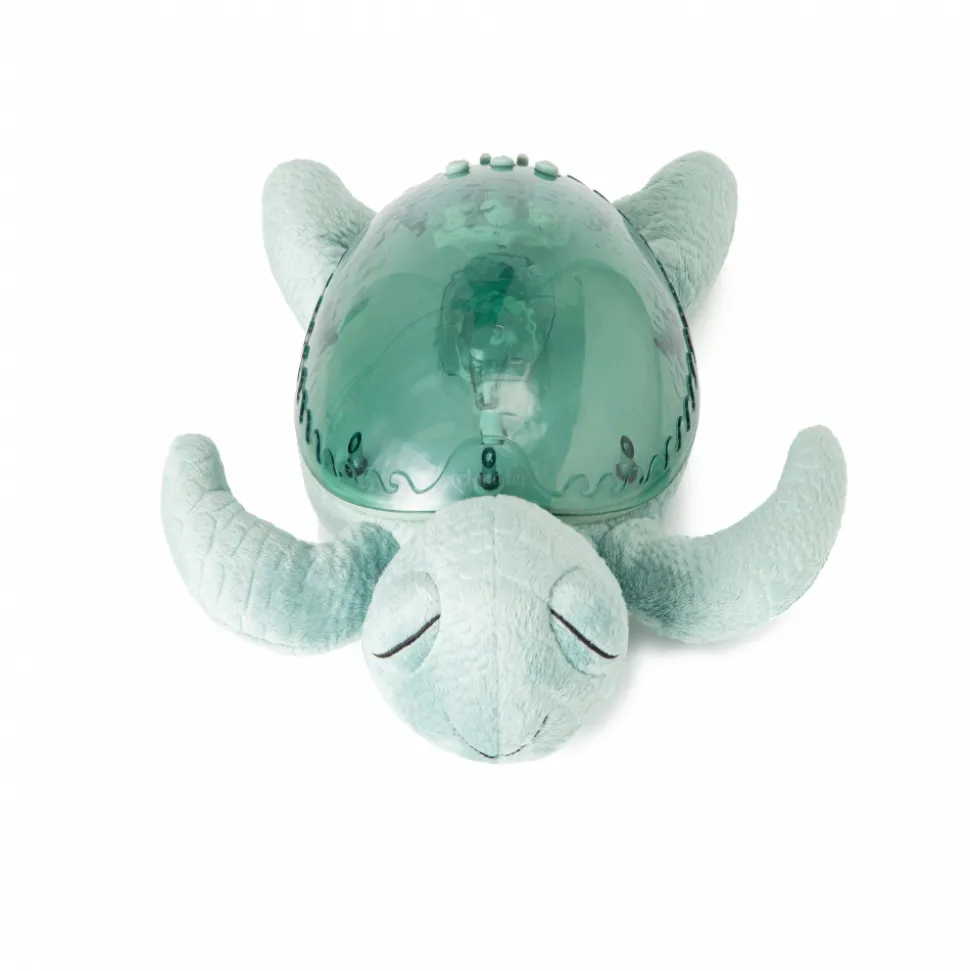 Veilleuse bébé projection plafond musicale tortue tranquille verte - rechargeable