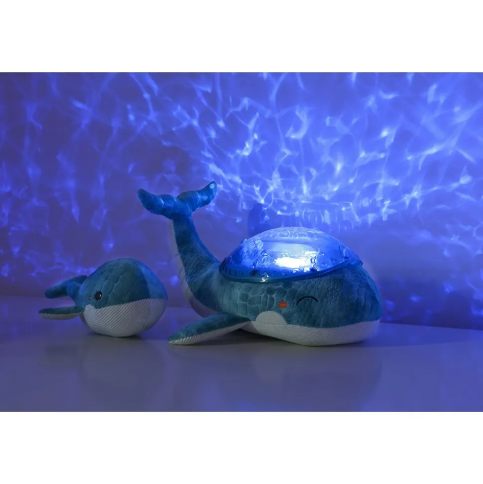 Veilleuse bébé projection plafond musicale famille baleine tranquille bleu