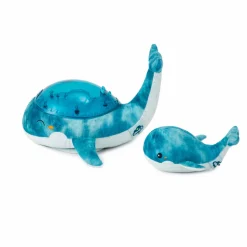 Veilleuse bébé projection plafond musicale famille baleine tranquille bleu