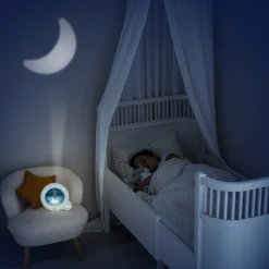 Veilleuse bébé réveil kid sleep essential blanc