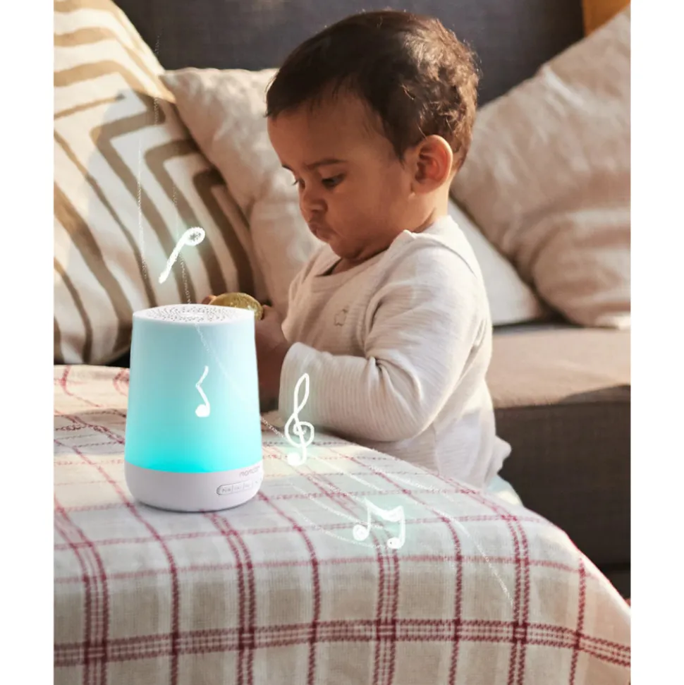Veilleuse à bruits blanc bébé connectée