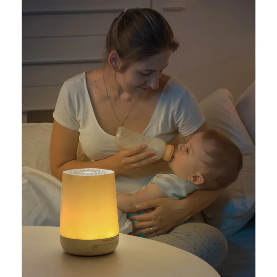 Veilleuse à bruits blanc bébé connectée