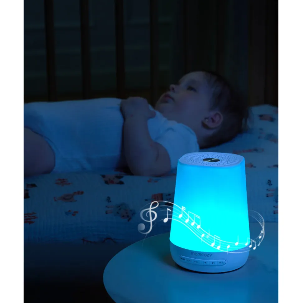 Veilleuse à bruits blanc bébé connectée