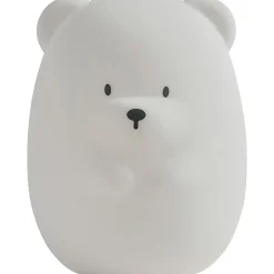 Veilleuse grand ours blanc 16cm silicone