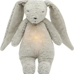 Veilleuse lapin nature bio avec sons & lumières gris