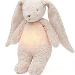 Veilleuse lapin nature bio avec sons & lumières rose