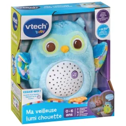 Veilleuse ma lumi chouette bleu