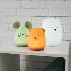 Veilleuse médium souris verte 12cm  silicone