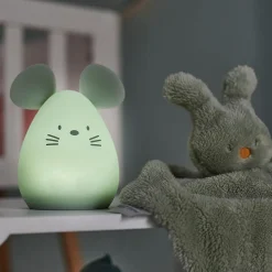 Veilleuse médium souris verte 12cm  silicone