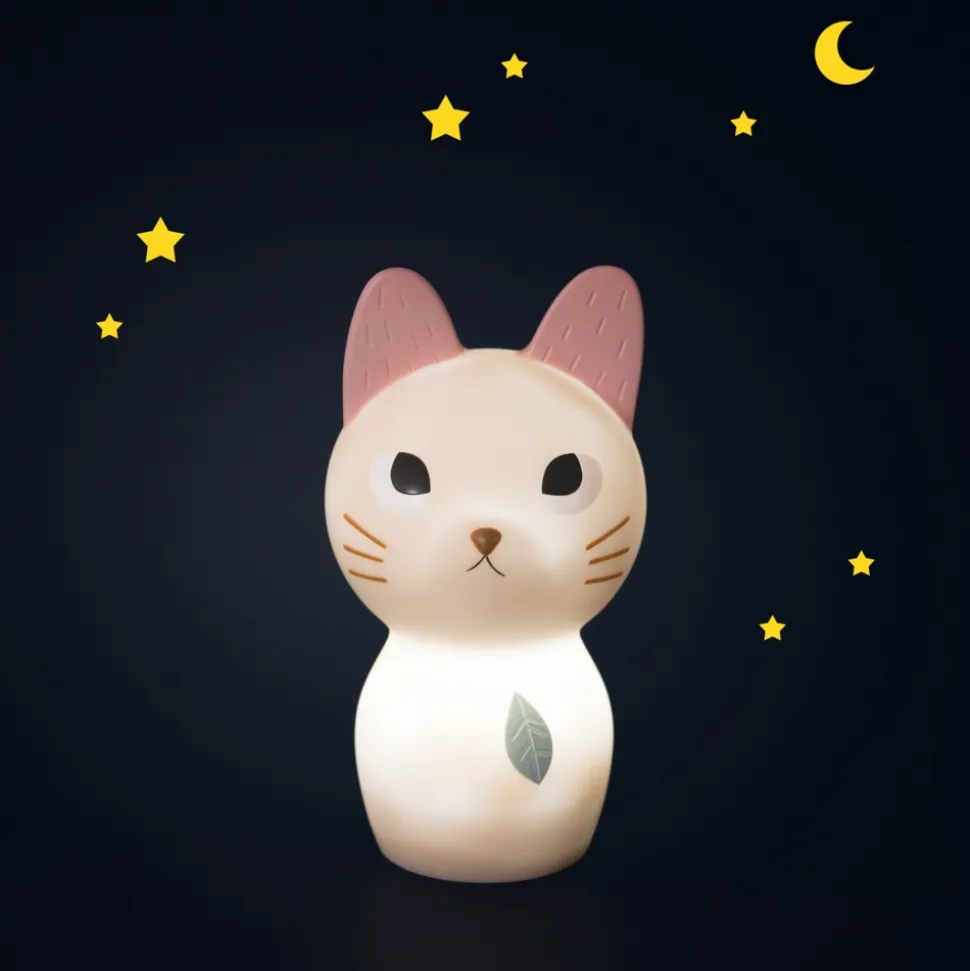 Veilleuse nomade après la pluie - chat