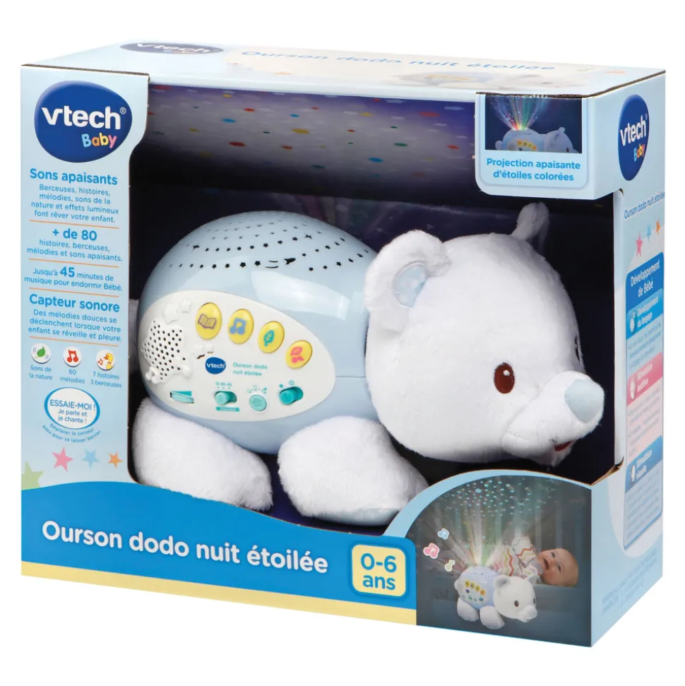 Veilleuse ourson dodo nuit etoilée