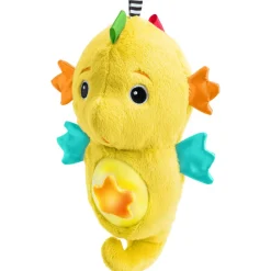 Veilleuse peluche hippocampe jaune